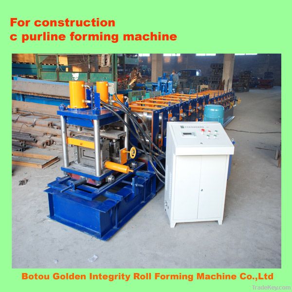 C/Z purline forming machine, C steel rolling machine