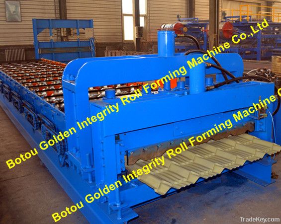 glazed tile roof panel roll forming machine