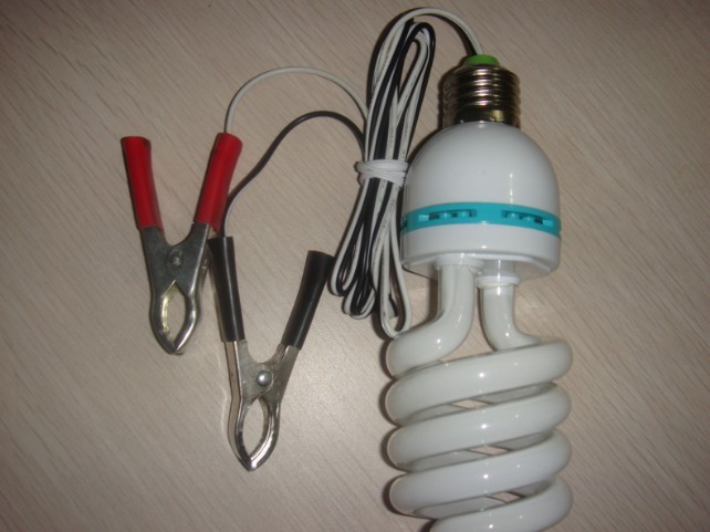DC 12V Half spiral energy-saving lamp