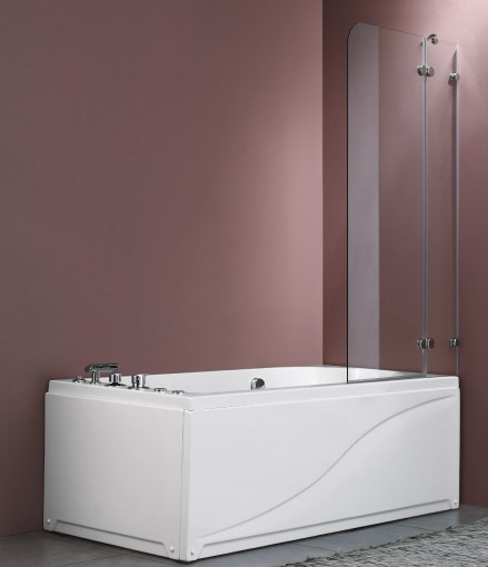 Frameless Hinge Bath-top Shower Screen