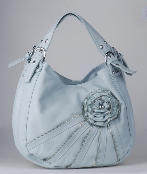 light blue ladies' handbag