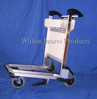 aluminum airport trolley with flowback handle