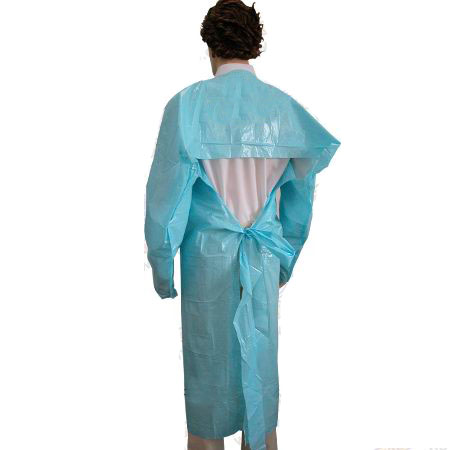 Disposable PE Isolation Gown