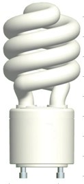 spiral  GU24 compact flurescent lamp