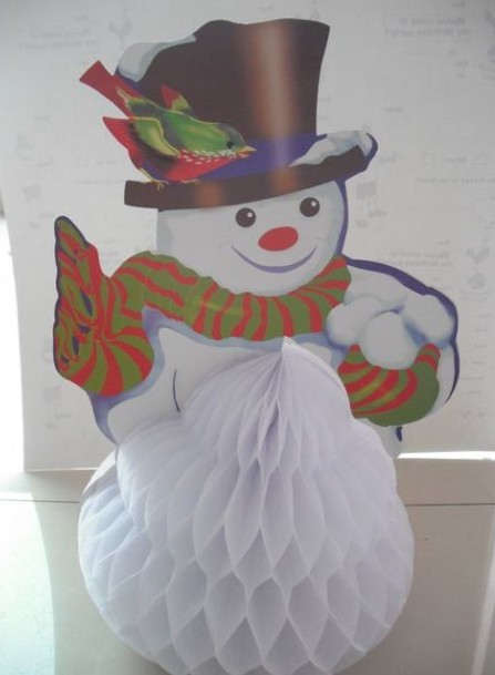 Paper Christmas Snowman