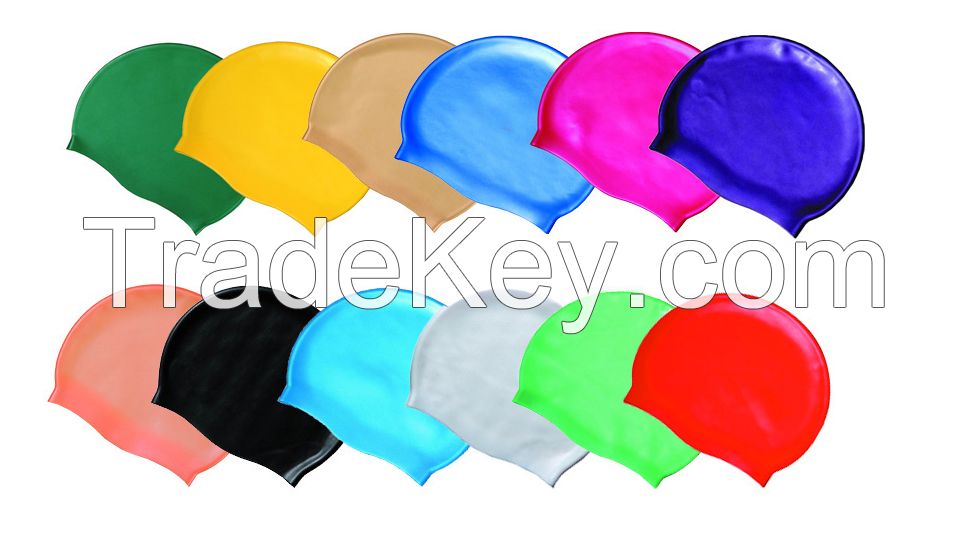 Various colors silicone swim cap