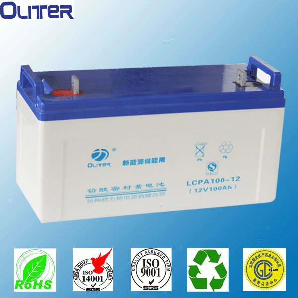 maintenance free 12v 100ah lead acid battery with CE appproved