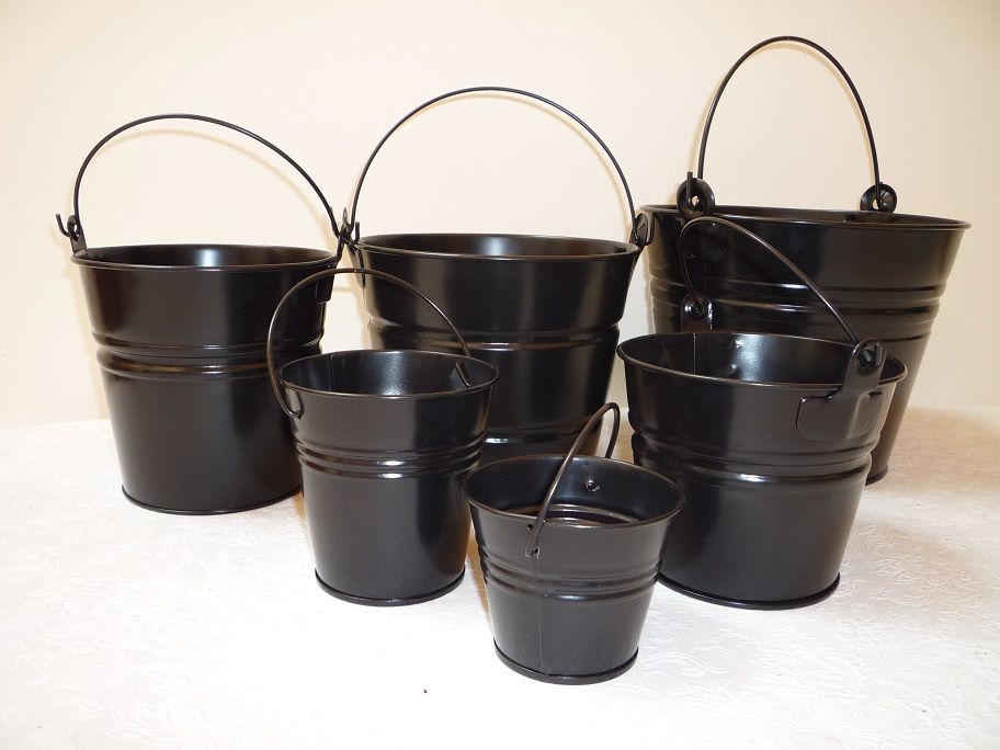 Galanized metallic and or painted buckets