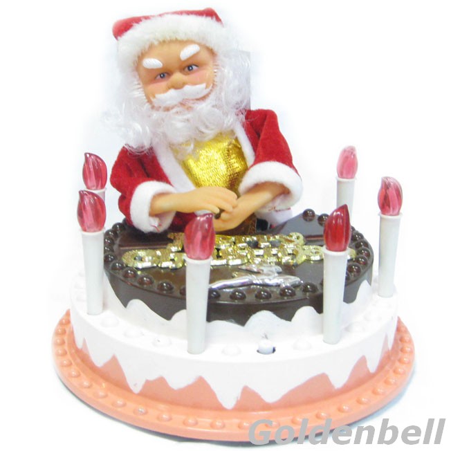 santa claus with battery operated