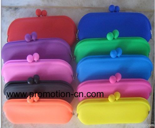 Portable silicone coin purse holder for promotion gift