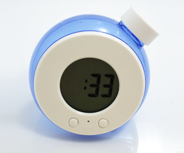 Water powered digital clock