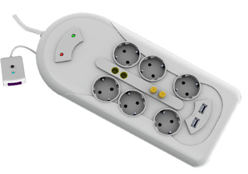 6 Outlets Remote control  socket