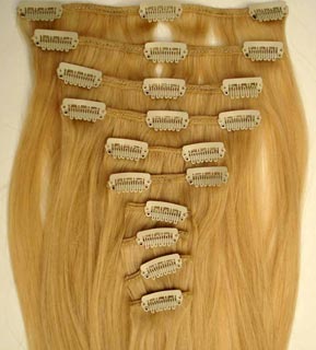 clip human hair extension