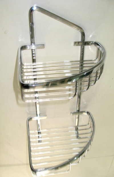 brass basket of  bathroom accessories used in showerroom LX-8149