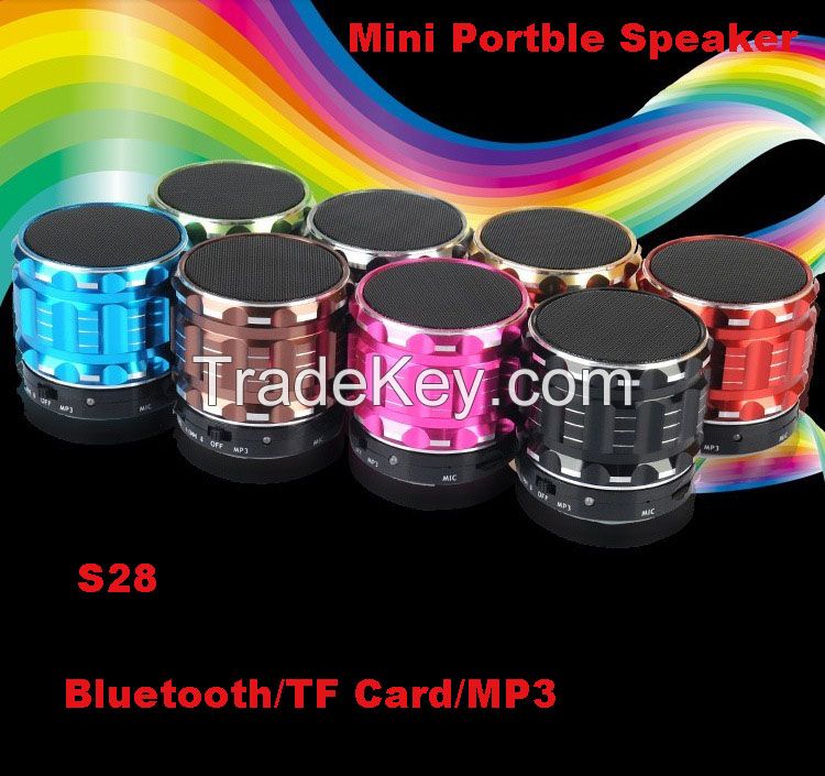 Mini Bluetooth Speaker Sound Card Speakers Bluetooth Audio Portable Music MP3 Player Mobile Subwoofer V3.0+EDR Free Shipping