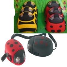 MY-073 Ladybug flashlight (crank to charge)