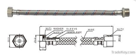 S.S knitted hose F1/2*M1/2