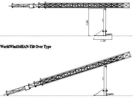 16m Tiltable Telescopic Tower