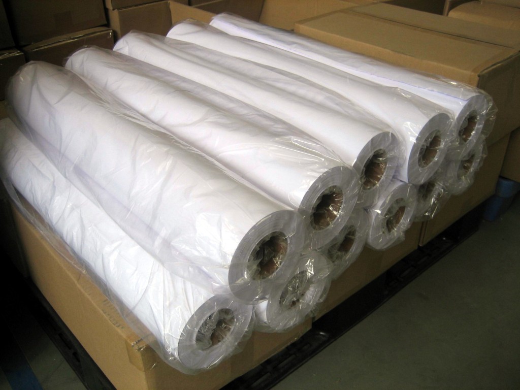Rolling glossy paper