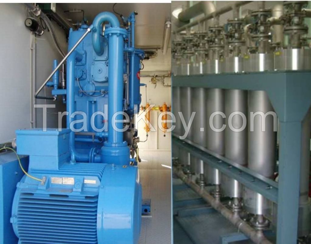(Membrane) biogas upgrading unit