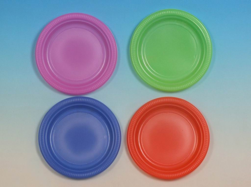 Colored snack plate