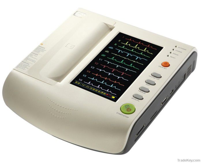 Cheap 1/3/6/12 channel ECG/EKG machine