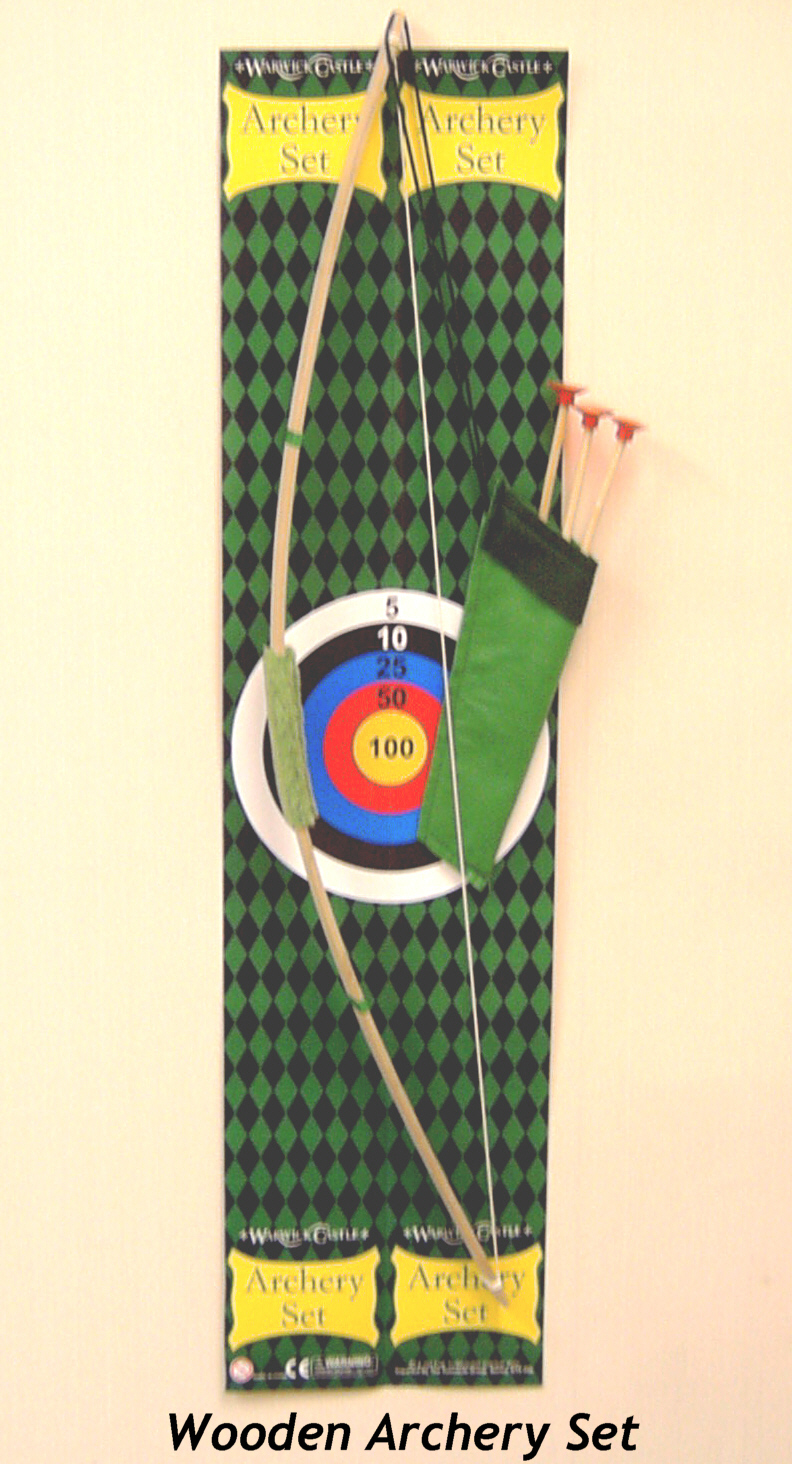 Wooden Archery Set By B & M Trading Company, Hong Kong