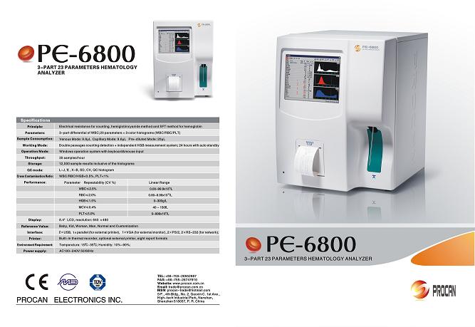 PE-6800 Fully Auto-hematology Analyzer