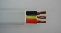 TPS flat cabe, BVVB, 2C+E BS standard flat cable, copper wire