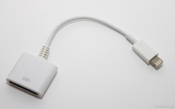 Lightning 8 Pin to 30 Pin Adapter Date Cable for iphone 5 ipad mini