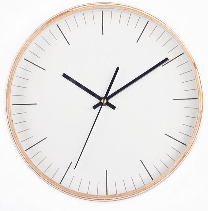 classic wooden wall clock