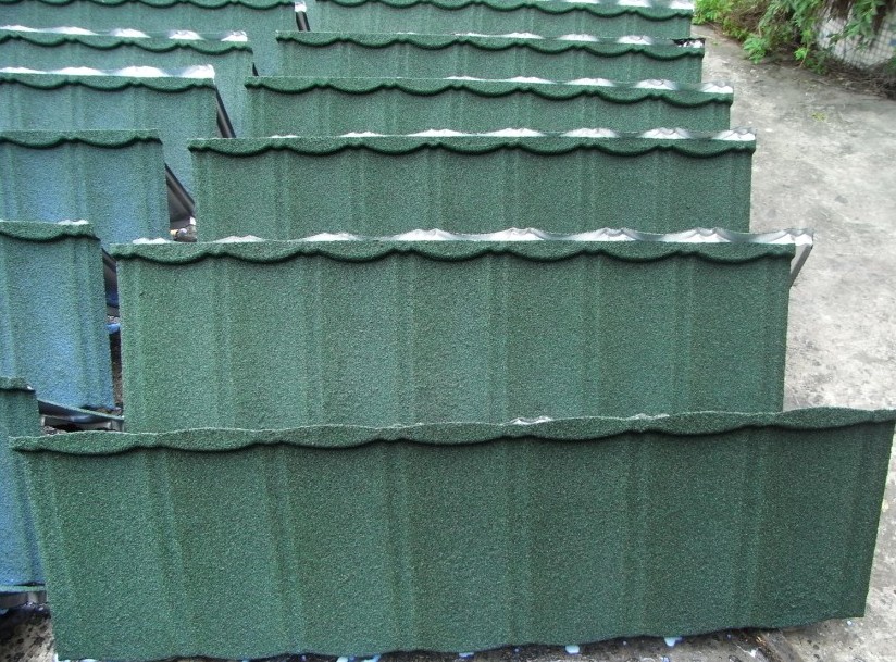 colorful stone-coated metal roofing tiles