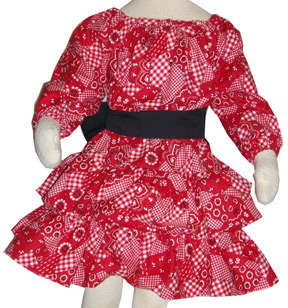 Country Girl Bandana Skirt and Top Set - 2T to Youth Size 8
