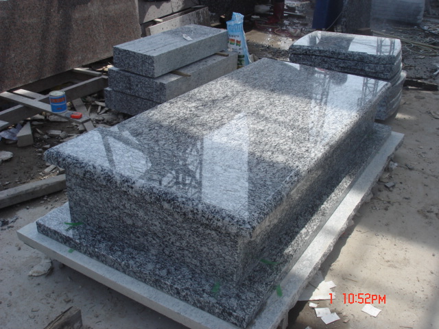 Europe style granite tombstone