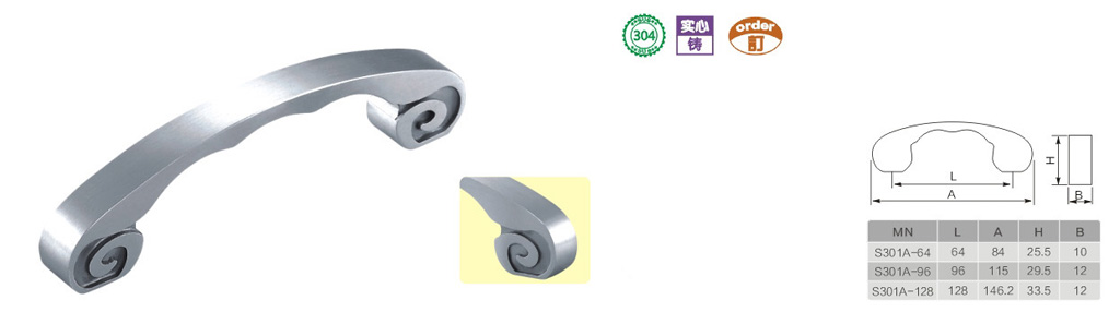 Precision-Cast Furniture Handle