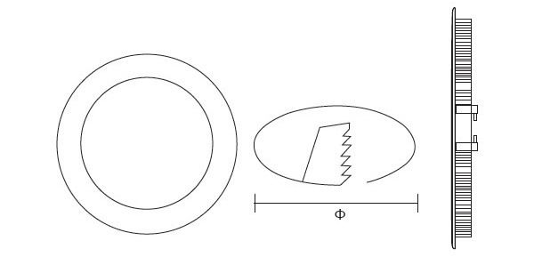 3W 6W 9W 12W 15W 18W 24W Aluminum Round LED Panel Light