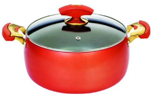 colorful soft anodized casserole