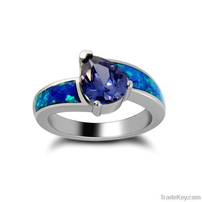 Fashion Silver Ring/Opal