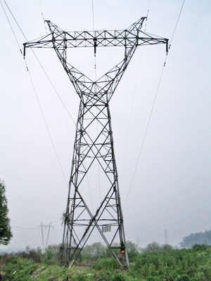 transmission line steel tower