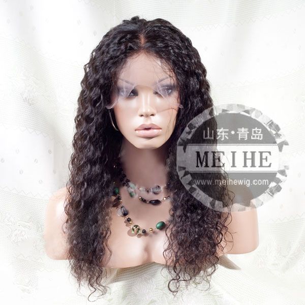 water wave 22 inch human hair full lace wig