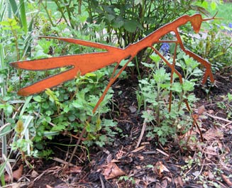 Praying Mantis Garden Stake