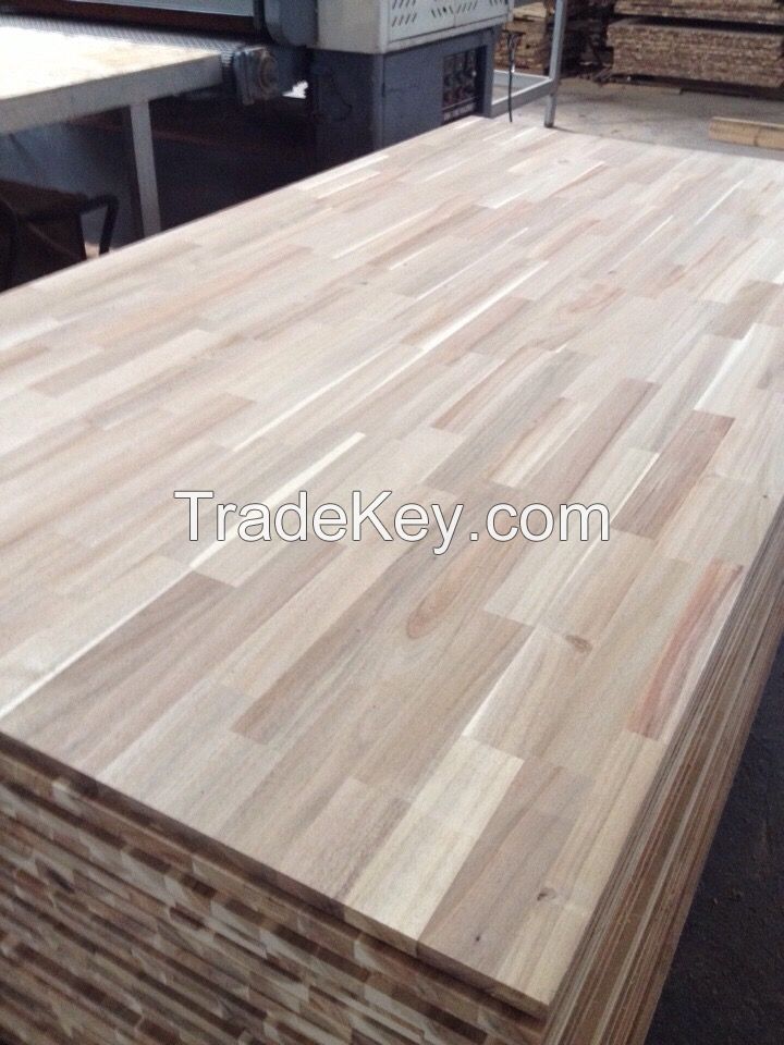 Acacia wood/rubberwood /oakwood /birchwood /radiata pine glued wood finger joint laminated board