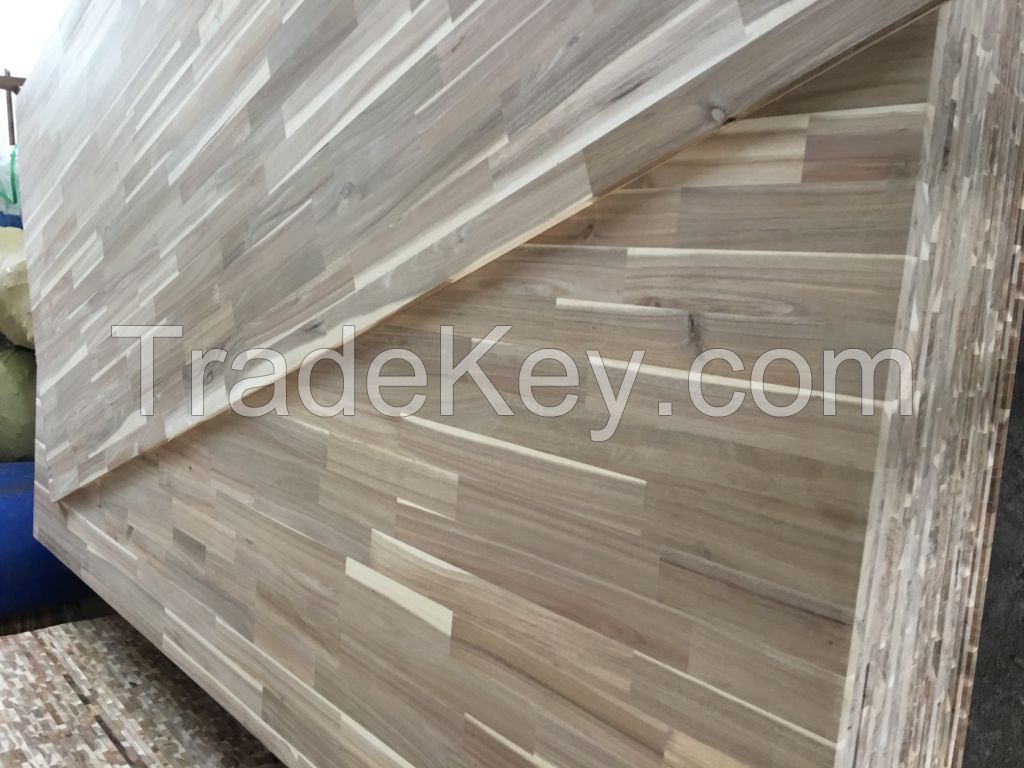 Acacia wood/rubberwood /oakwood /birchwood /radiata pine glued wood finger joint laminated board