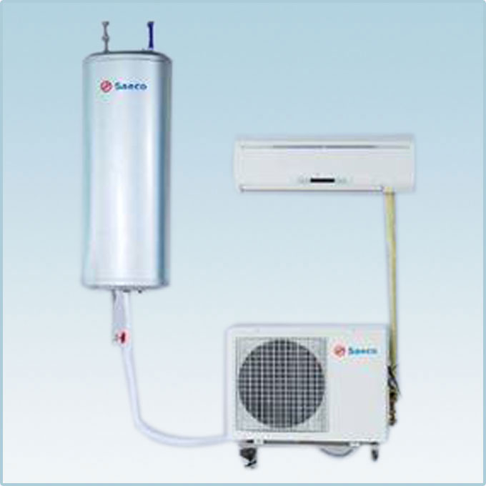 integrated air conditioning system with hot water production