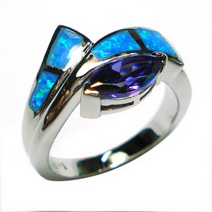 Fashion High Quality Sterling Silver Opal  Ring, silver opal jewelry