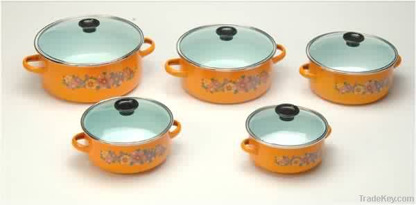 enamelware, enamel casserole