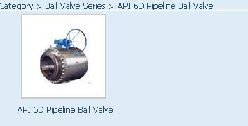 API 6D Pipeline ball valve