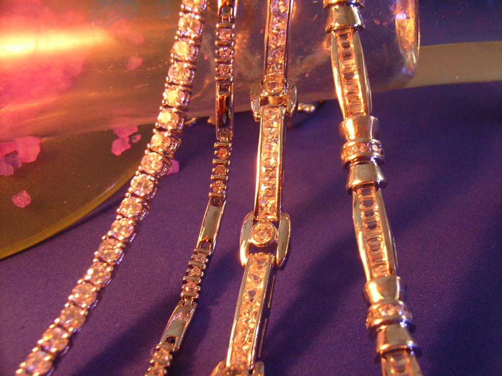 925 Sterling Silver Bracelets with CZ stones