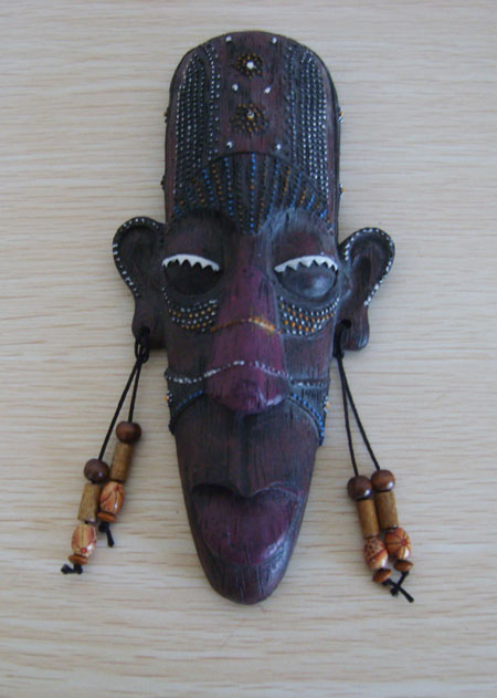 Resin African Head Decoration