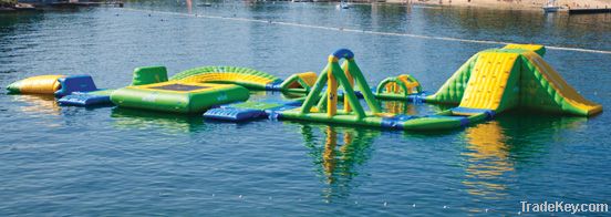 Water Trampoline Jumping Bed, Water Climbing Slide